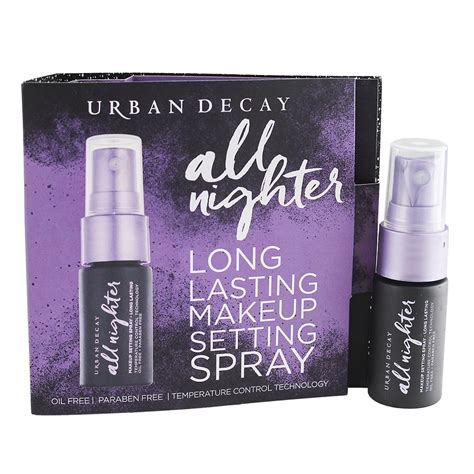 Urban Decay - Urban Decay ALL NIGHTER Long Lasting Makeup Setting Spray - Travel Size 0.5oz/15ml ...