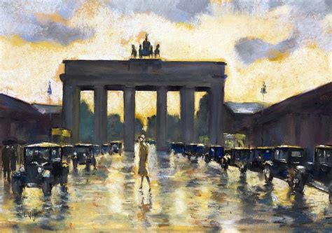 Brandenburg Gate Painting by Lesser Ury | Pixels