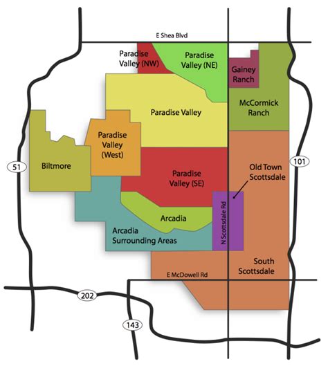 Map Of Scottsdale Arizona | Living Room Design 2020