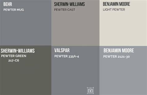 Pewter Color: Looking for the perfect pewter color paint for your home? I’ve rounded up the best ...