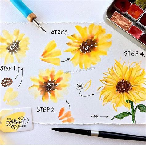 21 Easy Step-by-Step Watercolor Tutorials for Beginners - Beautiful Dawn Designs