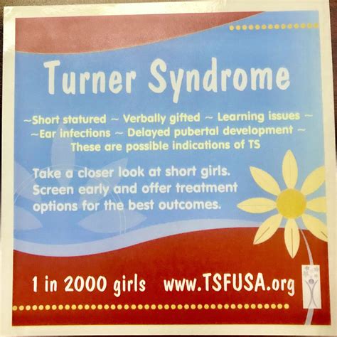 Turner Syndrome Awareness Sticker - Turner Syndrome Foundation