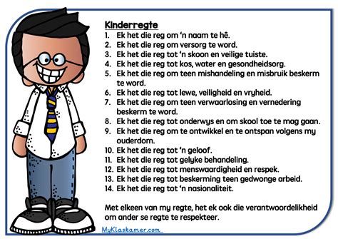 kinderregte | © My Klaskamer - idees en gedagtes uit 'n juffrou se pen