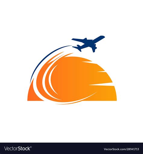 Travel go logo template design Royalty Free Vector Image