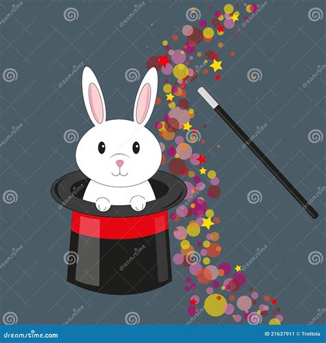 Magic Rabbit In The Hat. Vector Stock Vector - Image: 21637911