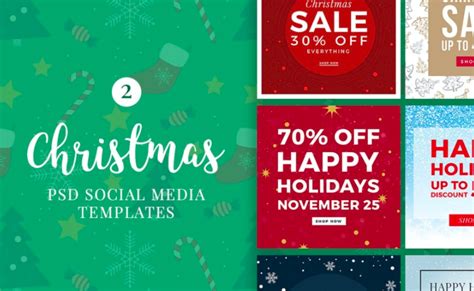 How to Create Christmas Promo Banners + Ready-Made Designs