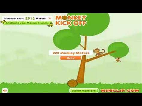 Miniclip: Monkey Kick Off Gameplay - YouTube