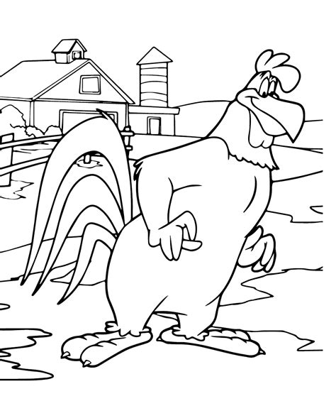 Foghorn Leghorn Coloring Page - Free Printable Coloring Pages