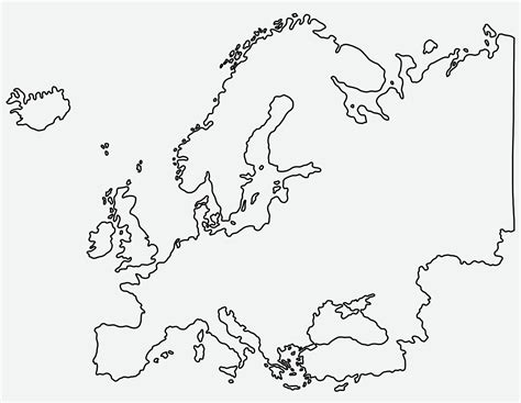 dibujo a mano alzada del mapa de Europa. 5353658 Vector en Vecteezy