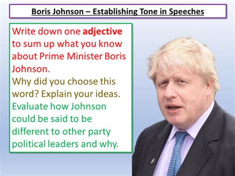 Boris Johnson General Election 2019 Speech | Teaching Resources