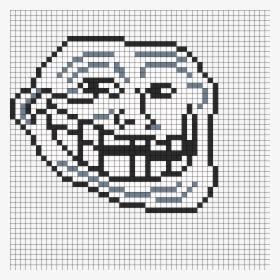 Troll Face Pixel Art, HD Png Download , Transparent Png Image - PNGitem