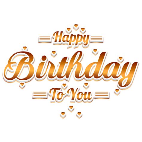 Happy Birthday Lettering Modern Style Design Gold, Happy Birthday ...