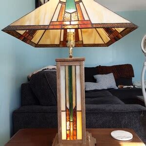 Mission Lamp With Shade Tiffany Style - Etsy