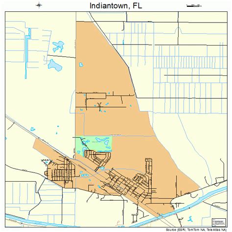 Indiantown Florida Street Map 1233700