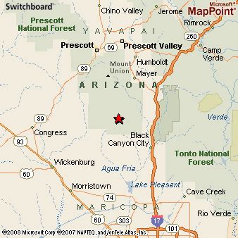 Crown King, Arizona Area Map & More