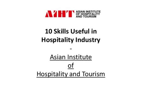 10 Skills Useful in Hospitality Industry