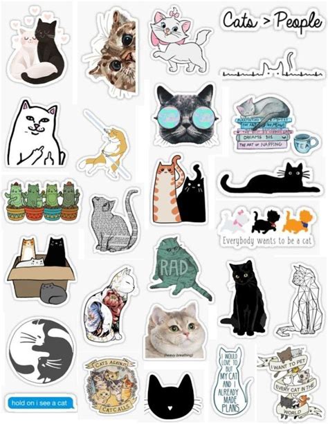 Cat Stickers - Laptop - Ideas of Laptop #laptop - Cat Sticker packs meow kitty kit kat animals ...