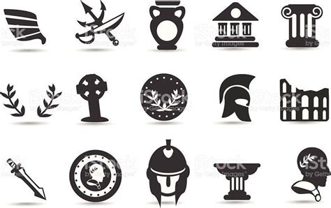 A set of mixed ancient roman symbols from mystockicons. | Ancient symbols, Ancient roman art ...