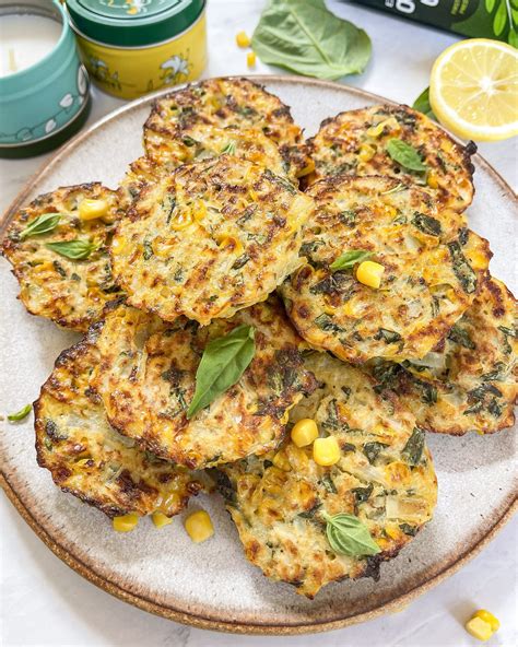 Healthy Baked Cauliflower Fritters Recipe - Liz Moody