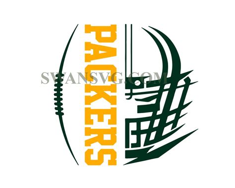 Packers Helmet Green Bay Packers Svg Digital Download – SwanSvg