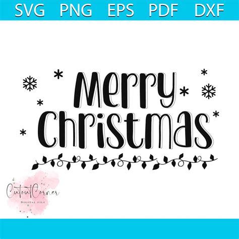 Merry Christmas Font Svg, Christmas Svg, Snow Icons Svg, San - Inspire ...