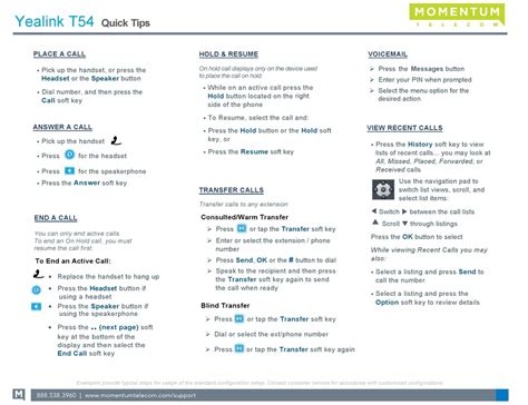 YEALINK T54 QUICK TIPS Pdf Download | ManualsLib