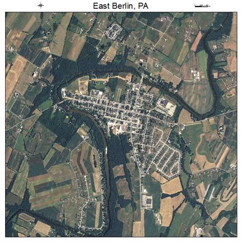 Aerial Photography Map of East Berlin, PA Pennsylvania