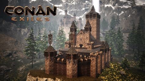 CONAN EXILES building - functional castle DLC: PEOPLE OF THE DRAGON [timelapse] - YouTube