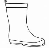 Printable Rain Boot Template sketch template