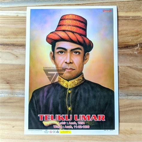 Jual Poster Gambar Pahlawan Teuku Umar / Pahlawan Nasional Indonesia ...