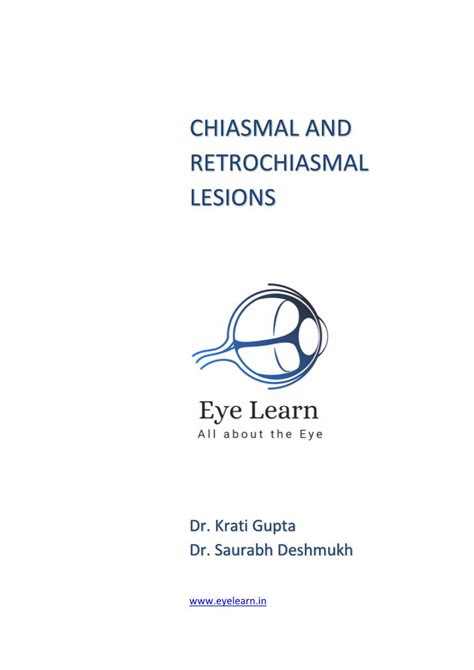 Chiasmal and Retrochiasmal Lesions - DocsLib