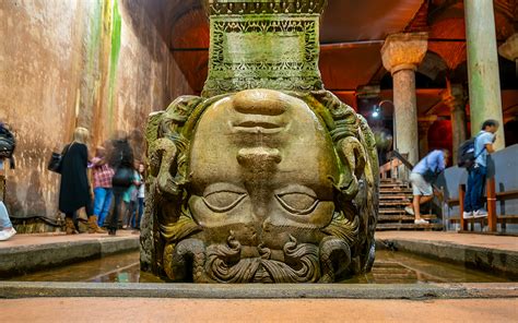 Medusa heads at the Basilica Cistern: Popular theories