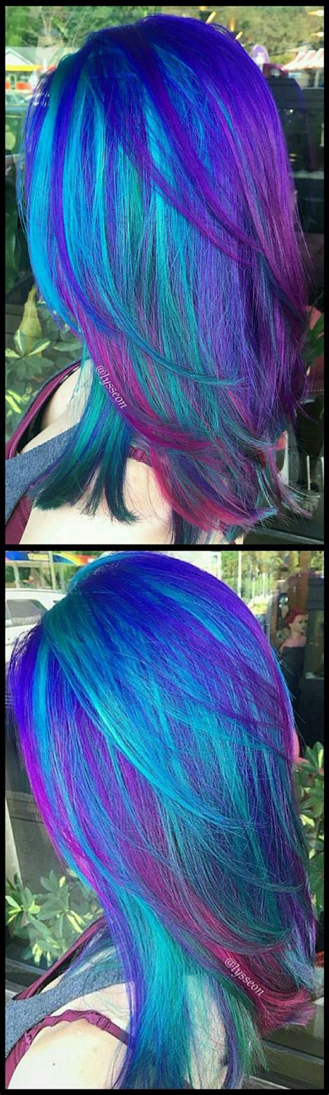 Electric blue purple dyed hair by @lysseon | Hair styles, Dyed hair, Hair color pastel