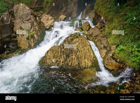 Gollinger Waterfalls in Austria Stock Photo - Alamy