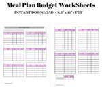 Plan A Budget Worksheet - Printable Worksheets
