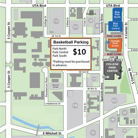 UTA Men's Basketball Parking Info, Clear Bag Policy, and Prohibited Items – College Park Center ...