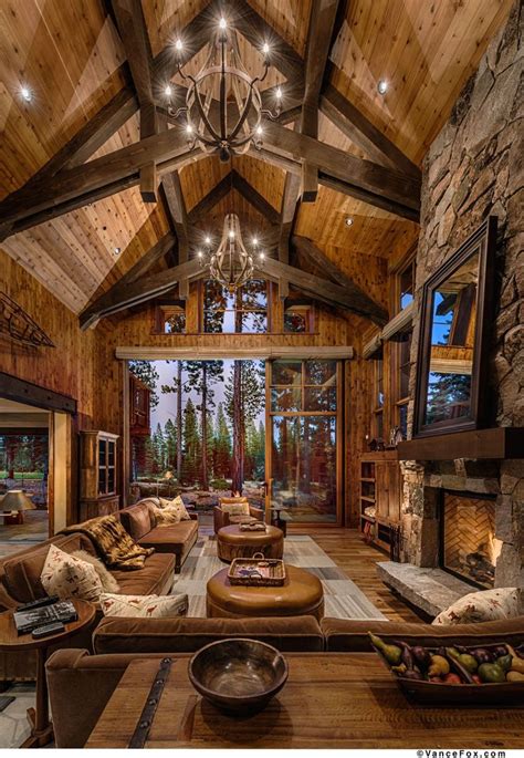 This great room is the epitome of mountain living and indoor outdoor ...