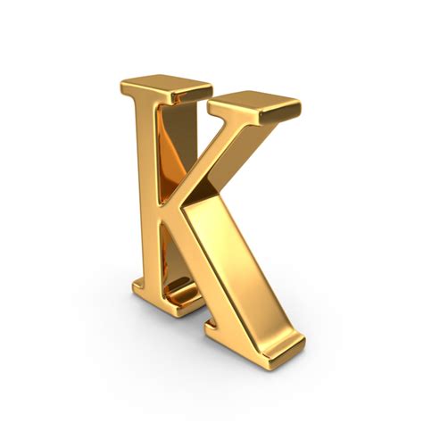 Gold Capital Letter K PNG Images & PSDs for Download | PixelSquid ...