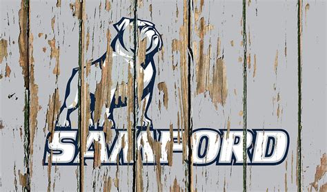 Samford University Vintage College Logo Peeling Barn Wood Paint Mixed ...