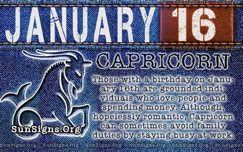 January 16 Zodiac Horoscope Birthday Personality - SunSigns.Org