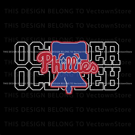 Philadelphia Phillies Red October Phillies SVG Digital File