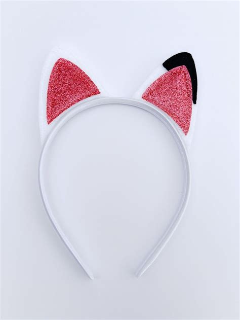 Gabby's Dollhouse Ears Headband White Cat Ears Cat - Etsy | Ear ...