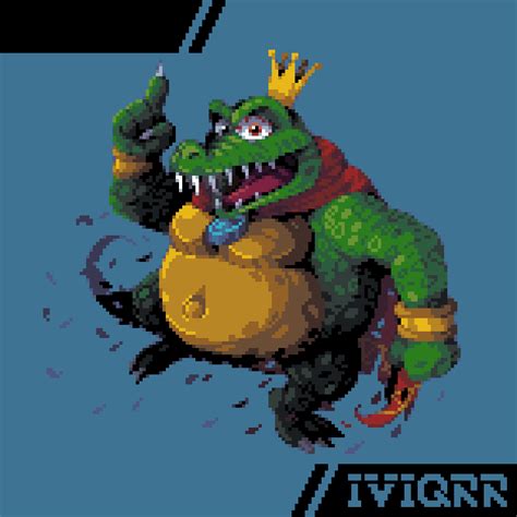 King K. Rool Pixel Art by me | Scrolller