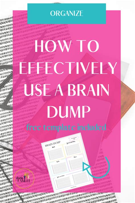 The Brain Dump Method for Working Moms (Free Printable) | FamLee of Four