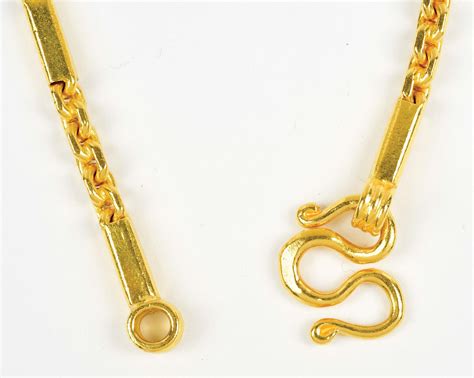 Lot Detail - 24K GOLD NECKLACE.