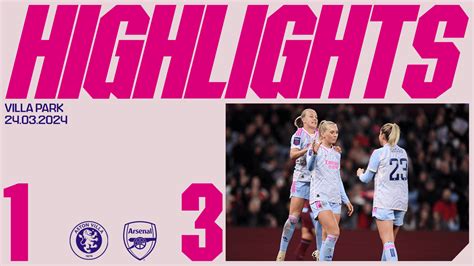 Highlights | Aston Villa Women 1-3 Arsenal | Video | News | Arsenal.com