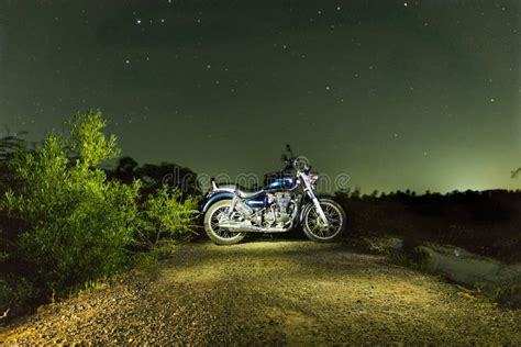 Night sky bike editorial stock photo. Image of full - 125382008