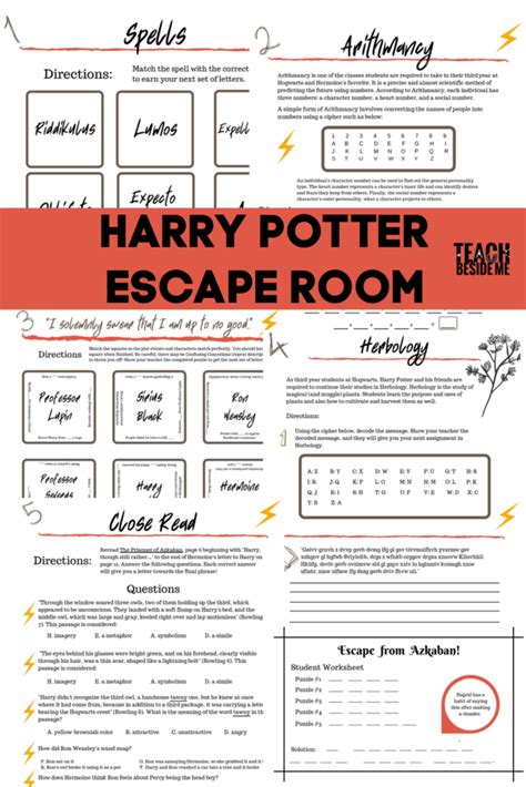 Harry Potter Escape Room - Teach Beside Me