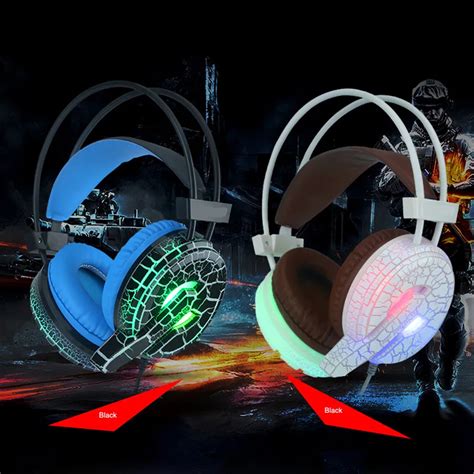 Professional Gaming Headset LED Light Earphone Headphone with ...