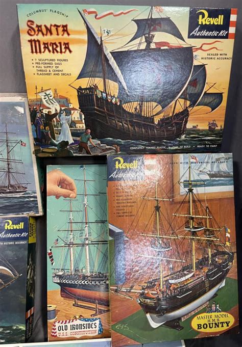 Bid Now: (7) Vintage Revell Ship Model Kits - December 3, 0122 10:00 AM EST